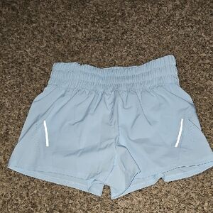 Asics Active Shorts Sz X-Small. 2 In 1 Shorts !! Like A Baby Blue Color. NWTS